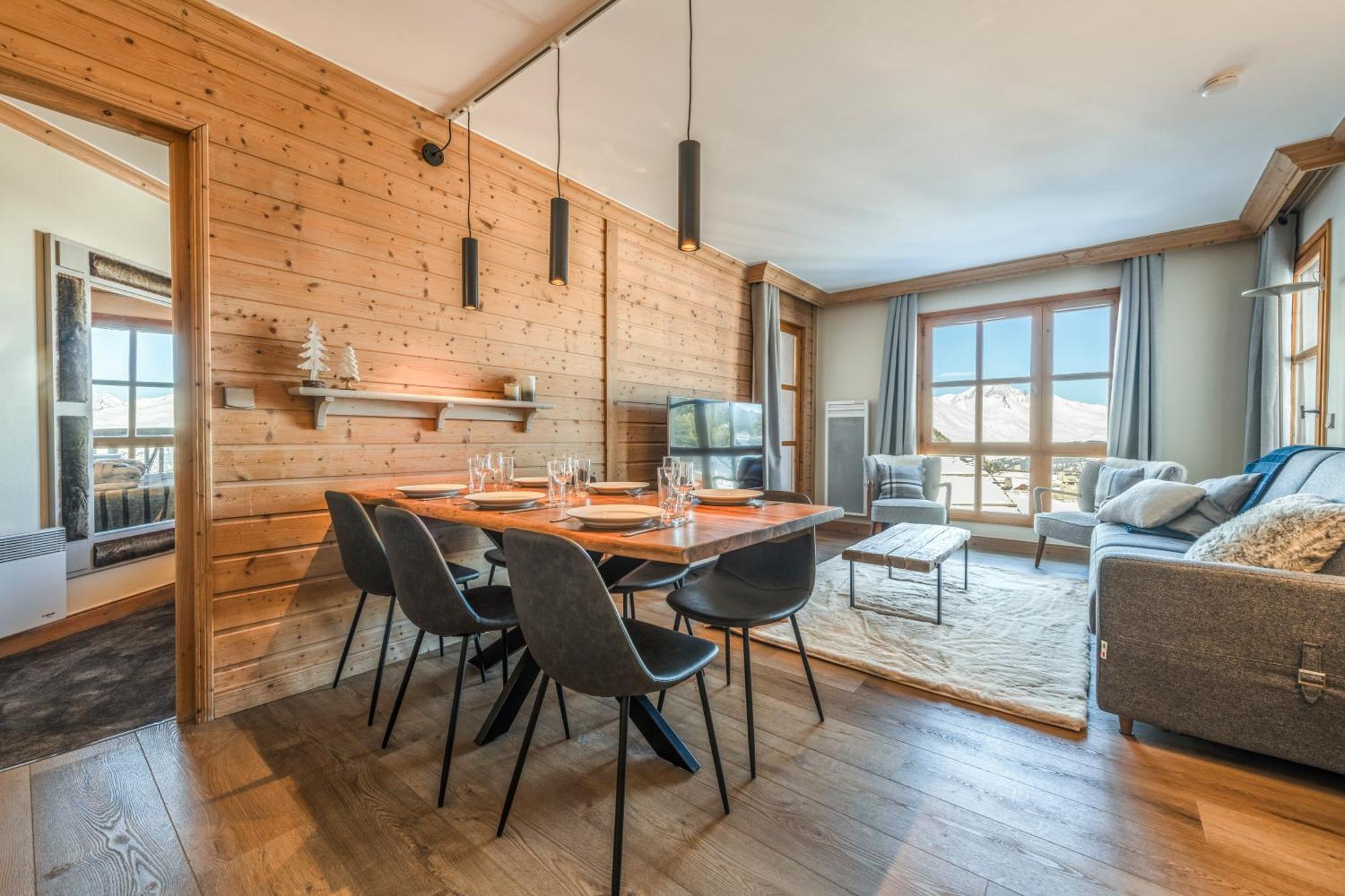 Les Arcs  Appt Renove, 6 Personnes Arc 1950 Vue Exceptionnelle Montblanc, Sauna, Hammam, Piscine Int Et Ext מראה חיצוני תמונה