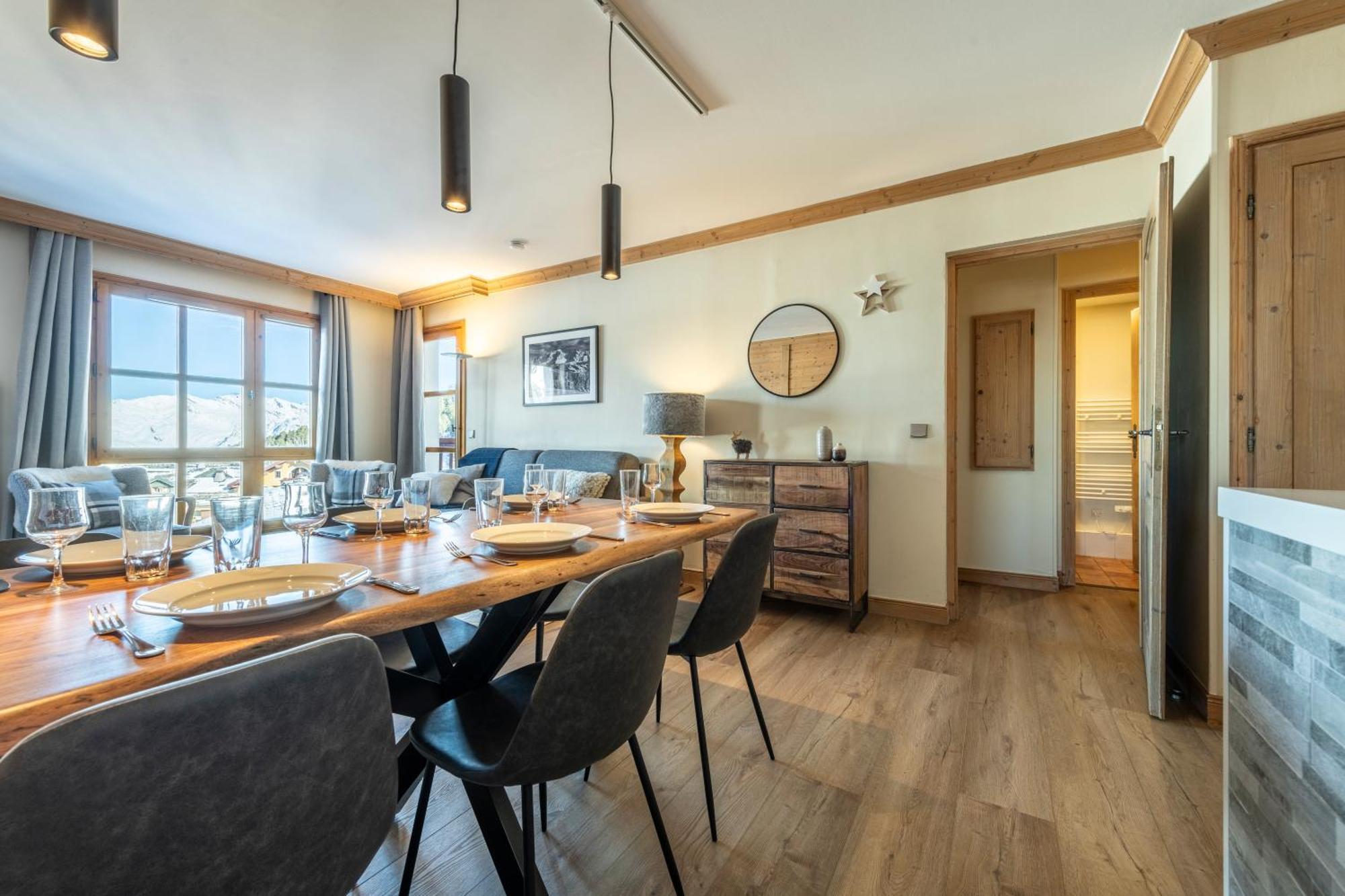 Les Arcs  Appt Renove, 6 Personnes Arc 1950 Vue Exceptionnelle Montblanc, Sauna, Hammam, Piscine Int Et Ext מראה חיצוני תמונה